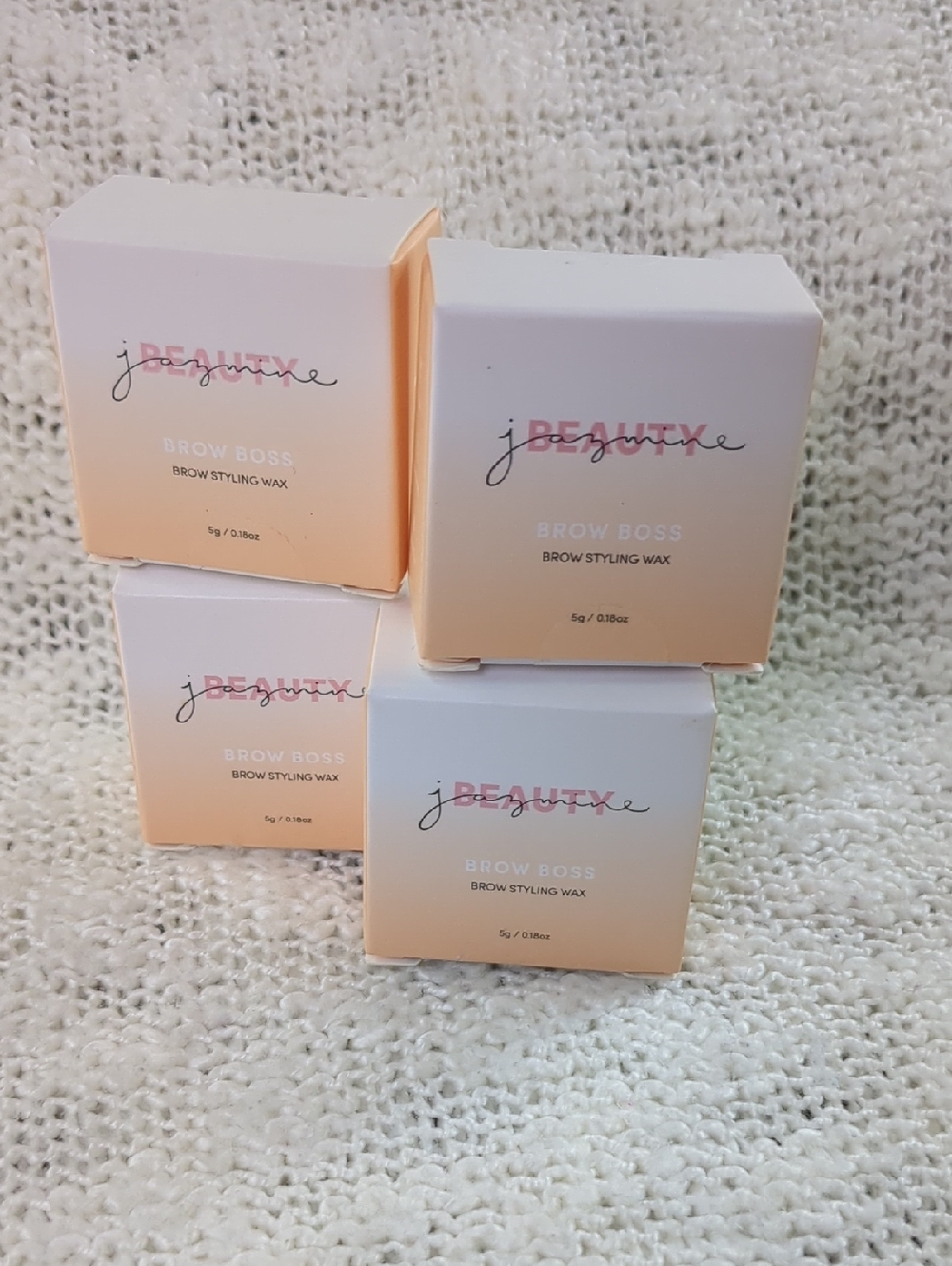 Jazmine Beauty Brow Boss Clear Gel Brow Pomade, 4x 5ml/0.18oz